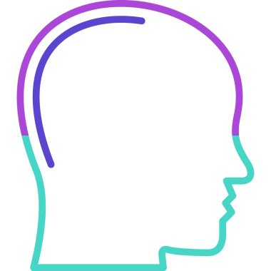 insan baş kutsal kişilerin resmi, vektör çizim