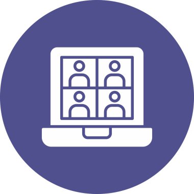 Modern dizüstü bilgisayar simgesinin vektör illüstrasyonu