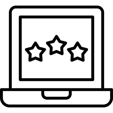 dizüstü bilgisayar derecelendirme simgesi, basit biçim