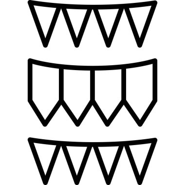 yiyecek ve içecek vektör çizgisi simgesi