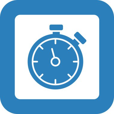 Zamanlayıcı Basit Vektör Simgesi İllüstrasyonu