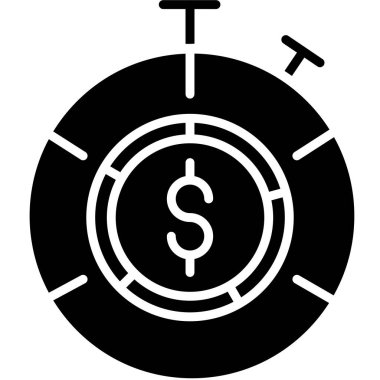 Para için. Web simgesi basit illüstrasyon