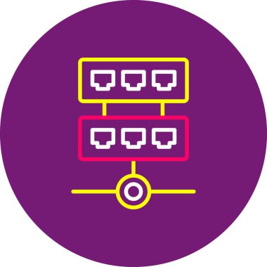 sunucu vektör simgesi modern basit tasarım, illüstrasyon