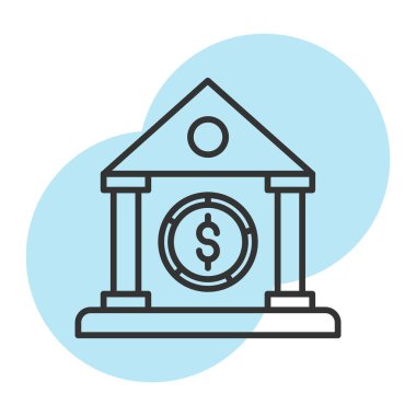 banka oluşturma vektör illüstrasyonu