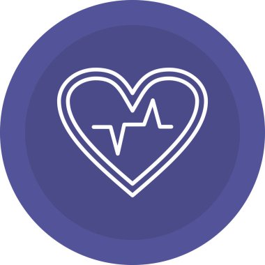 kalp vektör simgesi basit simge