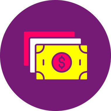 Doları vektör simge işareti simge vektör çizim kişisel ve ticari kullanım için..