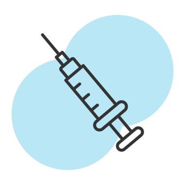 Enjeksiyon renkli vektör simgesi