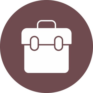 Çanta. Web simgesi basit illüstrasyon