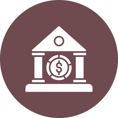 banka vektör çizgisi simgesi, vektör