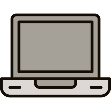 Bilgisayar dizüstü bilgisayar simgesi. dizüstü bilgisayar dizüstü bilgisayar vektör renk web tasarımı