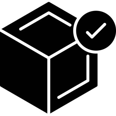 küp kutu vektör simgesi