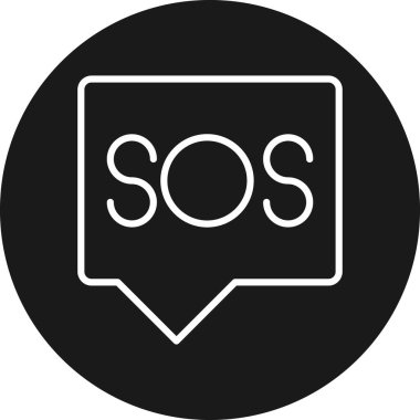 Bir sos simgesinin vektör illüstrasyonu