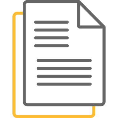 Dosya vektör simgesi modern basit vektör illüstrasyonu