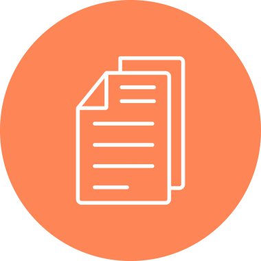 Belge simgesinin vektör illüstrasyonu