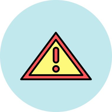 Uyarı işaretinin vektör çizimi