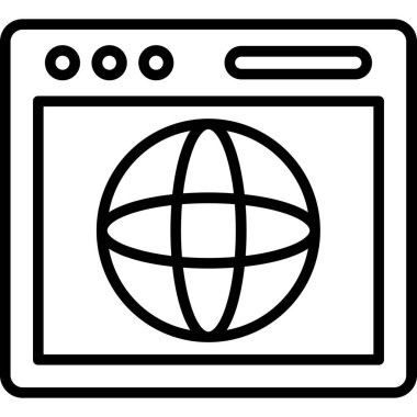 Web Tarayıcı. Basit illüstrasyon