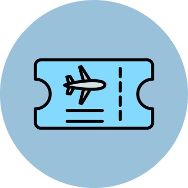 uçak ikonu vektör illüstrasyonu