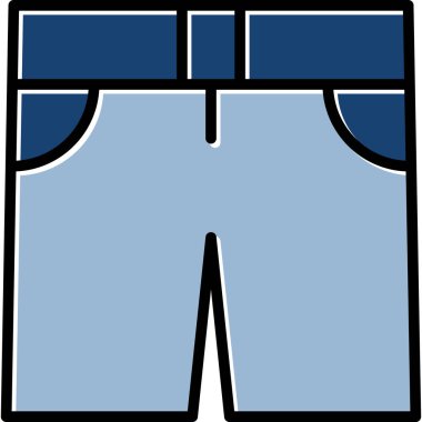 pantolon simgesi vektör illüstrasyonu