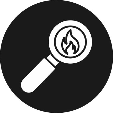 Alev simge vektör çizim