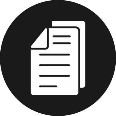 belge simgesi vektör illüstrasyonu