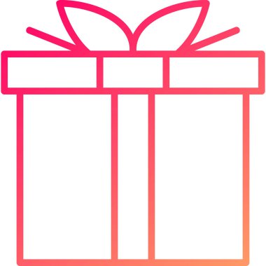 Hediye. Web simgesi basit illüstrasyon