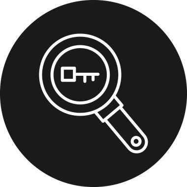 Arama simgesi vektör illüstrasyonu