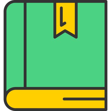 kitap simgesi, vektör illüstrasyonu