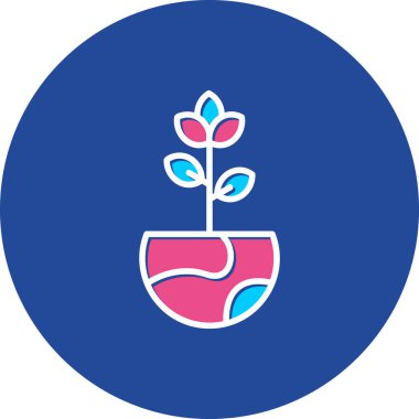 güzel çiçek vektör çizgisi simgesi