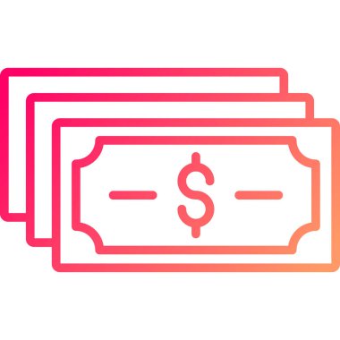 Para için. Web simgesi basit illüstrasyon