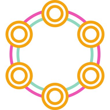 Çizgi film çelenginin vektör çizimi