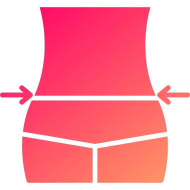 Bikini ikon vektör illüstrasyonlu kadın