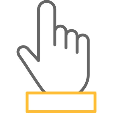 El işaretçisi simgesi, vektör illüstrasyonu