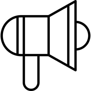 Hoparlör Basit Vektör Simgesi İllüstrasyonu