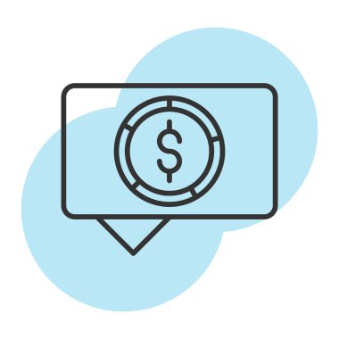 Dolar simgesi vektör illüstrasyonu