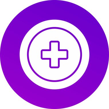 Artı simge vektör illüstrasyonu