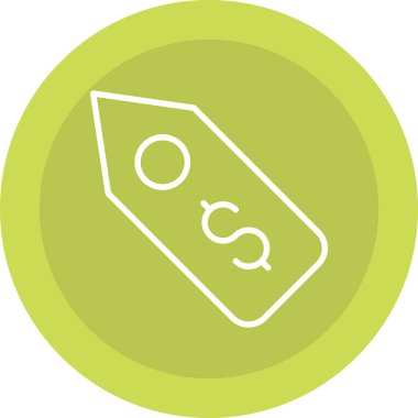 Tek bir yiyecek ikonunun vektör çizimi