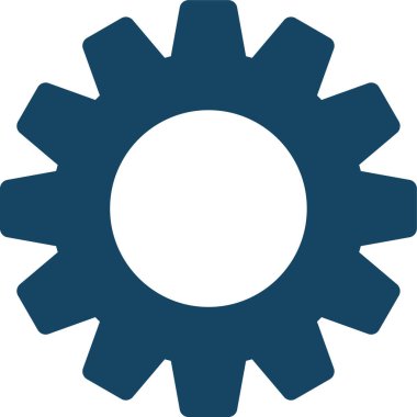 COG düz vektör simgesi