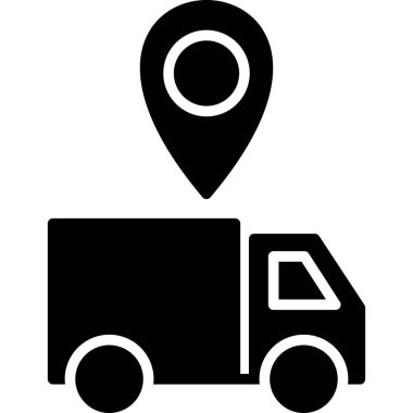 Teslim konumu vektör simgesi