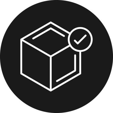 Kutu Simgesinin Vektör illüstrasyonu