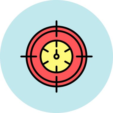 hedef simgesi. vektör illüstrasyonu