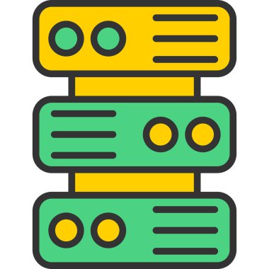 robot. Web simgesi basit illüstrasyon