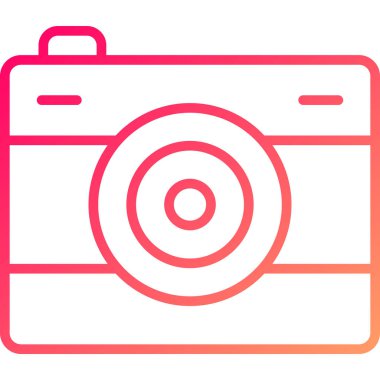 Kamera. Web simgesi basit illüstrasyon