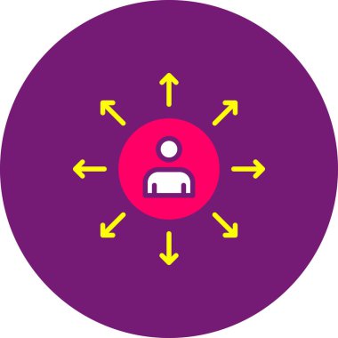 Modern bir simgenin vektör illüstrasyonu