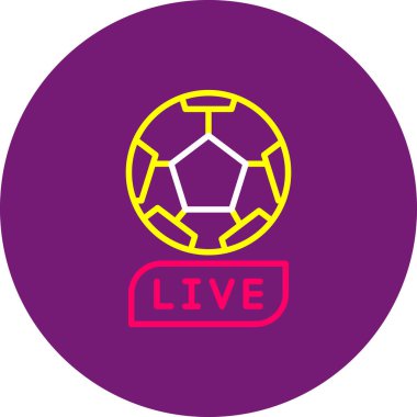 canlı futbol vektör illüstrasyonu