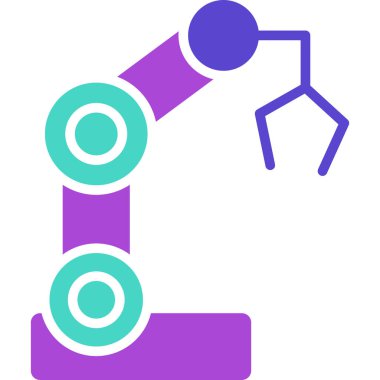 Robotik kol. Web simgesi basit tasarım