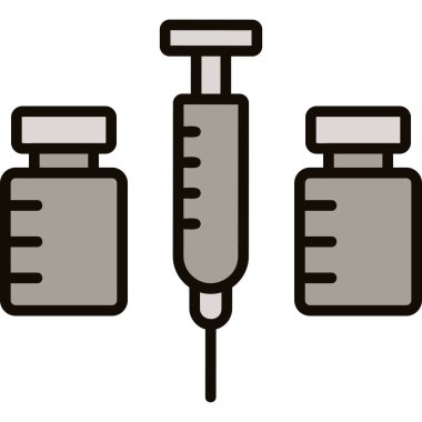 Şırınga ikonu ana hat biçiminde