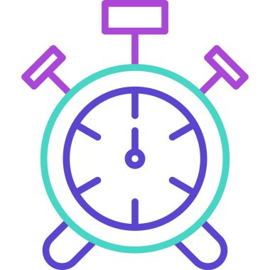 Saat simgesi, vektör illüstrasyonu