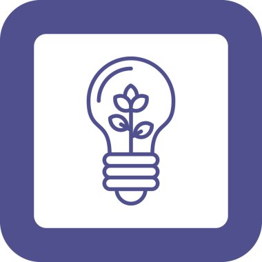 Ampul. Web simgesi basit illüstrasyon