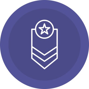 Rozet. Web simgesi basit illüstrasyon