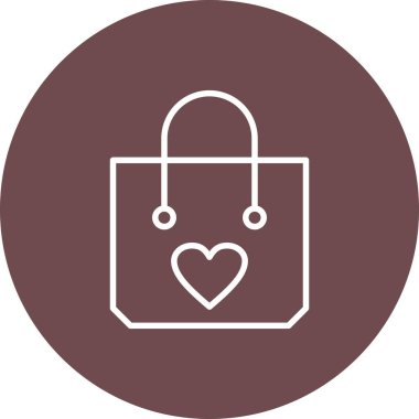 Kalp. Web simgesi basit illüstrasyon